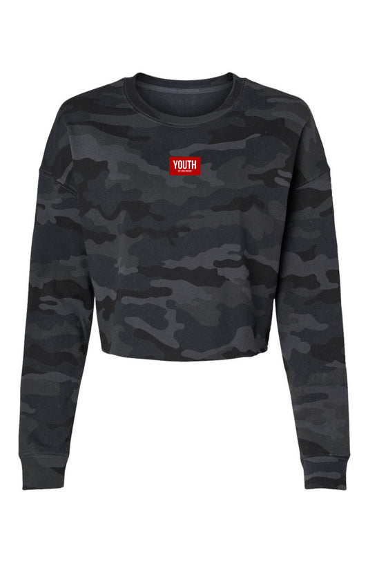 Youth Brand Lightweight Camo Cropped Crew