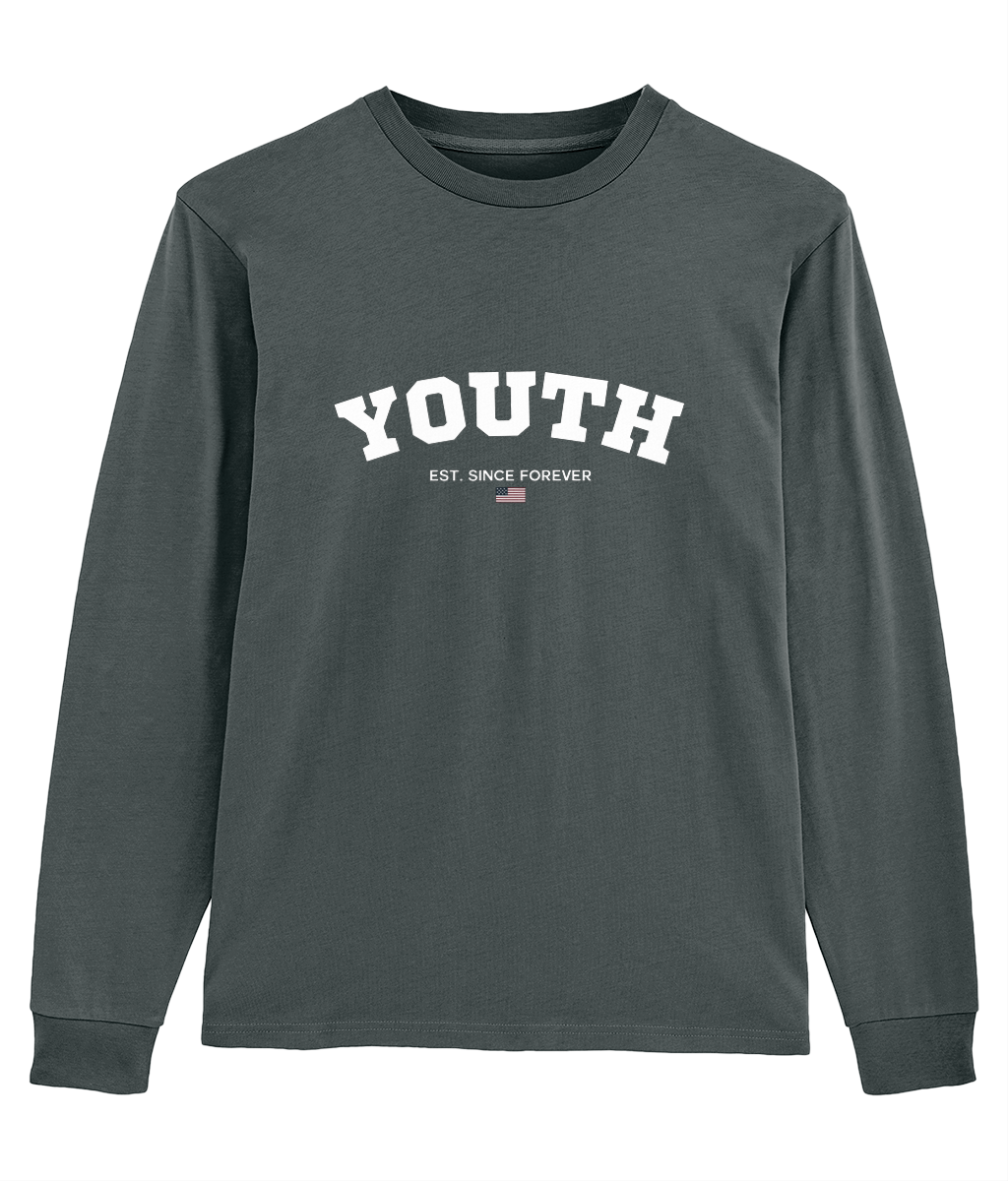 Youth Brand Est Since Forever Shifts Dry Hand Feeling Long Sleeve T-Shirt