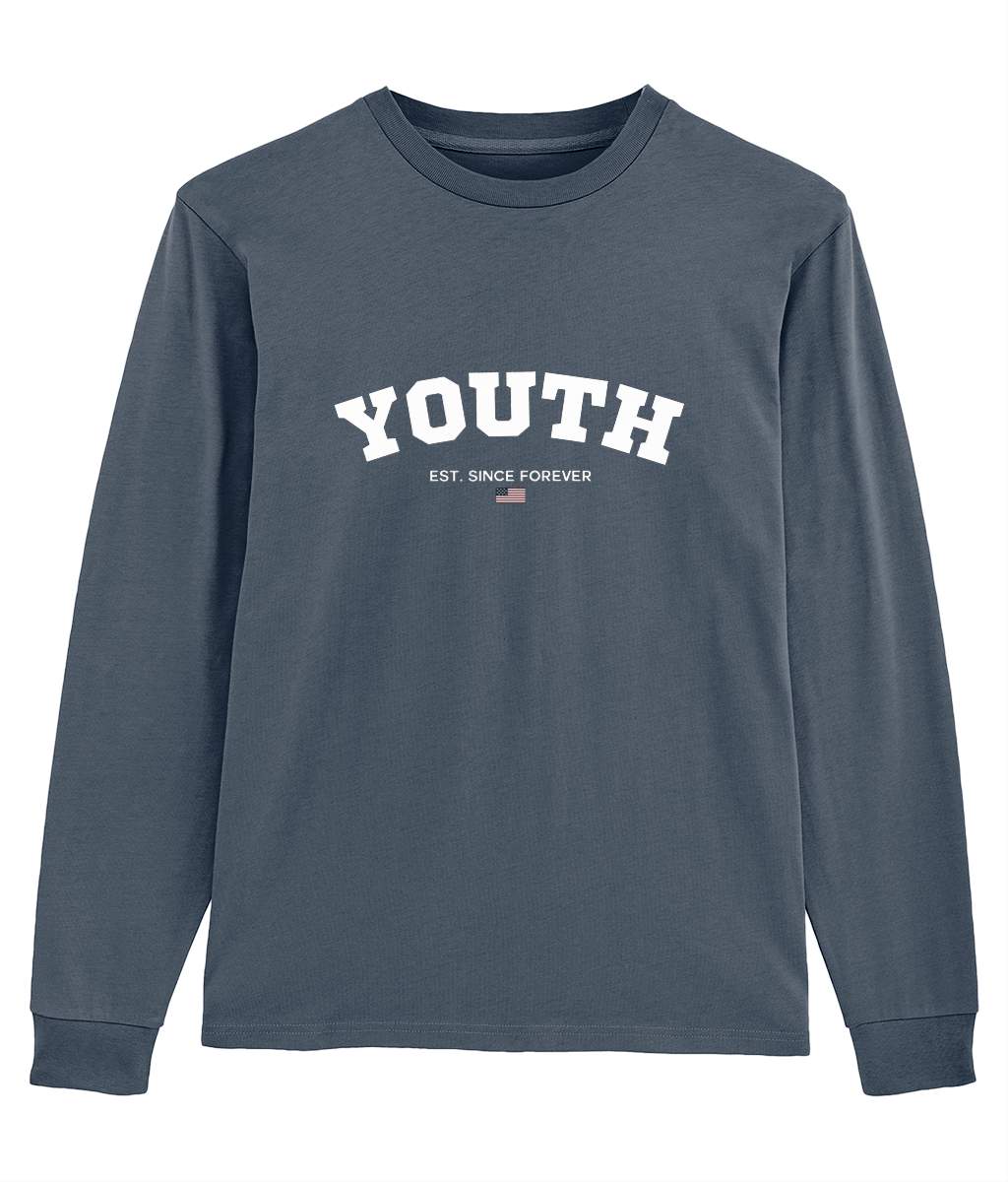 Youth Brand Est Since Forever Shifts Dry Hand Feeling Long Sleeve T-Shirt