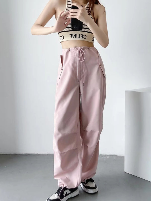 Youth Brand Large pockets,  loose wide-leg pants overalls