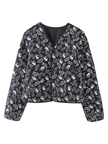 Youth Brand Street Fashion Casual Printed Cotton Jacket