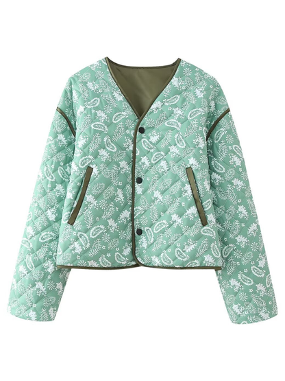 Youth Brand Street Fashion Casual Printed Cotton Jacket