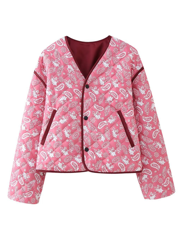 Youth Brand Street Fashion Casual Printed Cotton Jacket